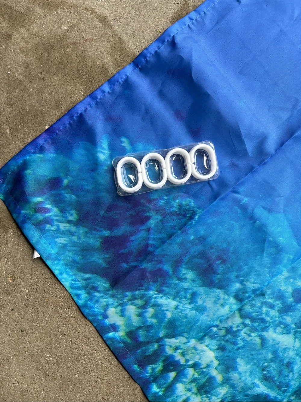 TROPICAL OCEAN SCUBA DIVING SHOWER CURTAIN